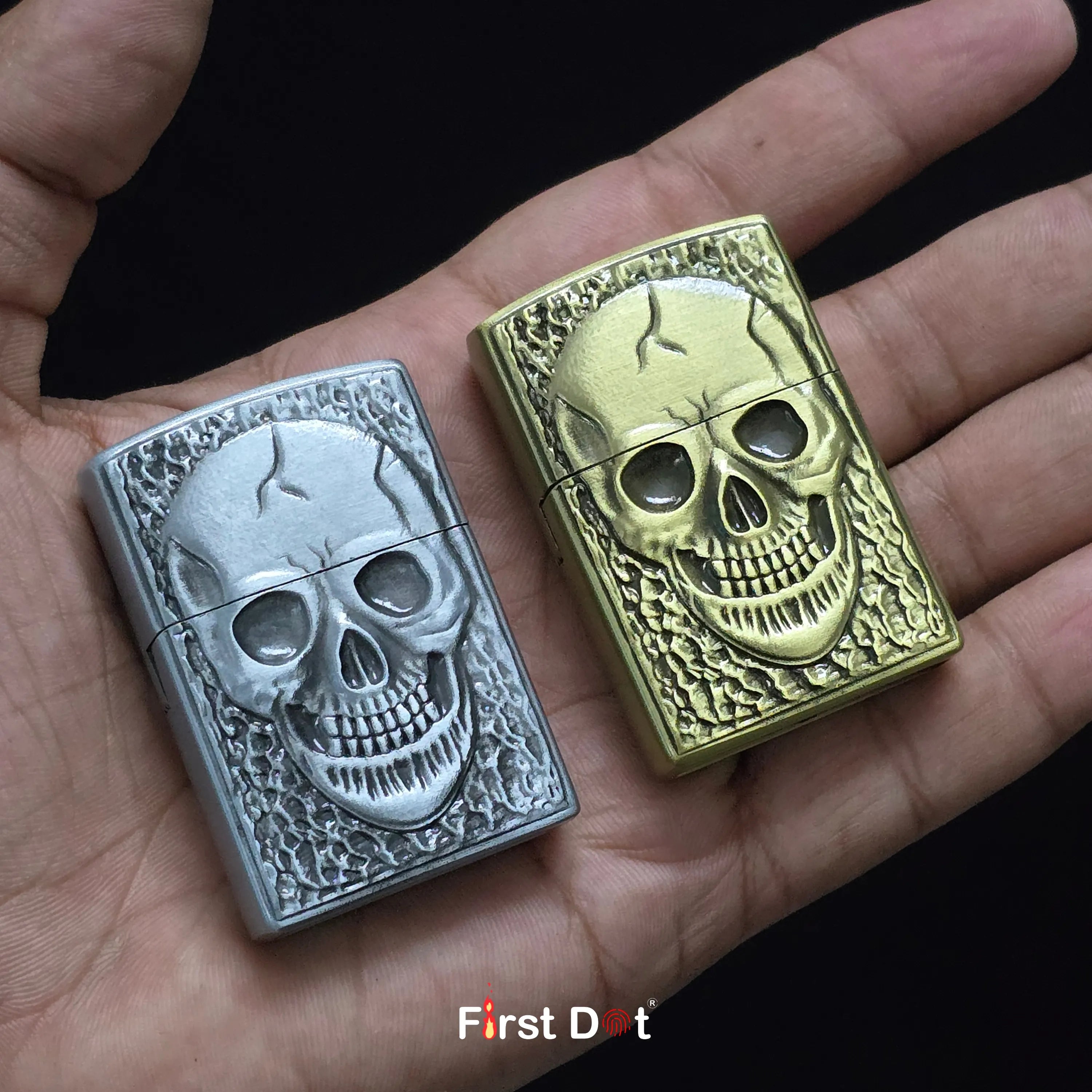 First Dot Gothic Lighter | Windproof Flip Top Lighter
