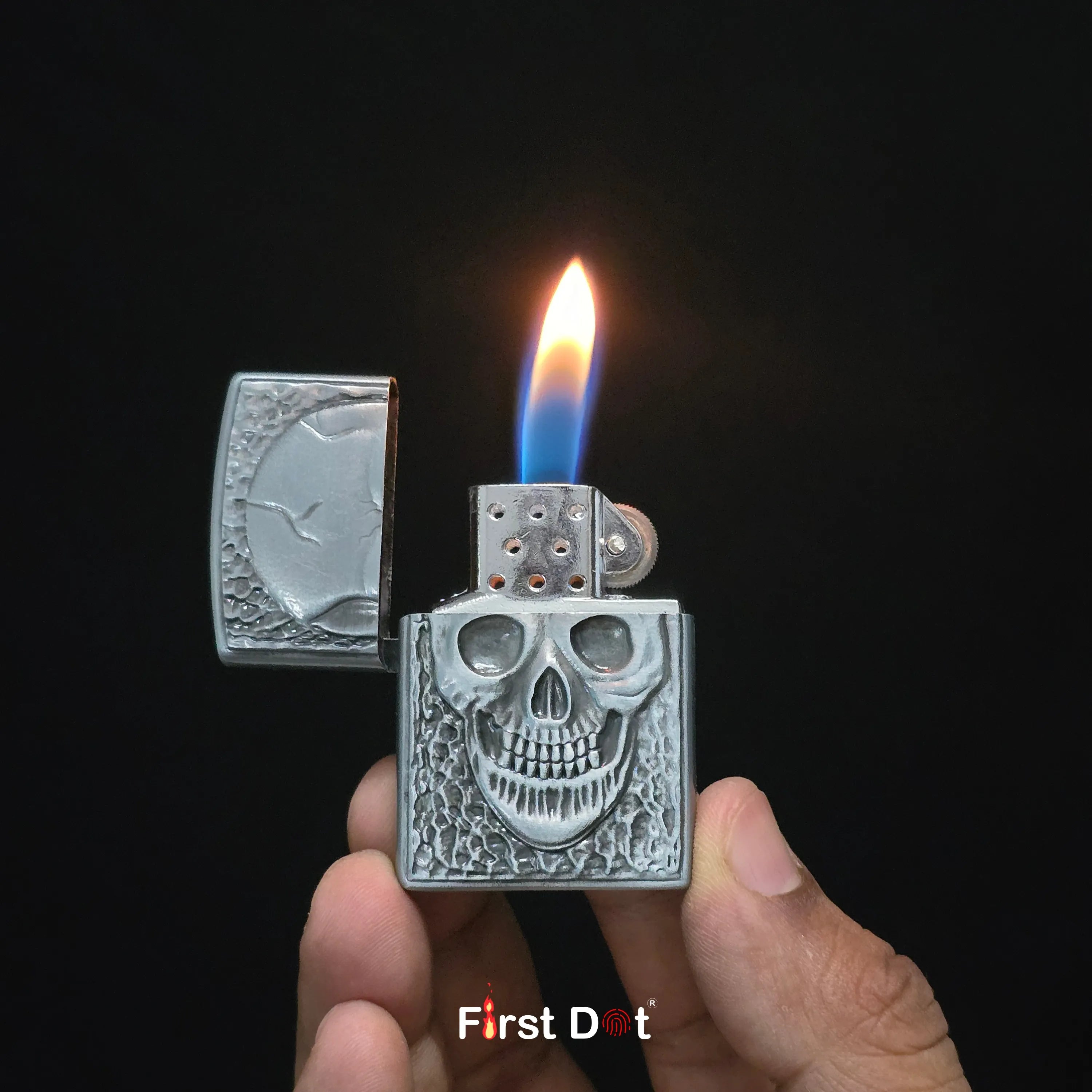 First Dot Gothic Lighter | Windproof Flip Top Lighter