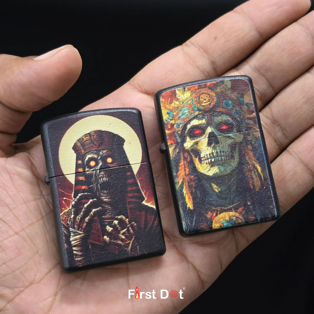 First Dot Gothic & Ancient Egyptian Lighters Pack of 2