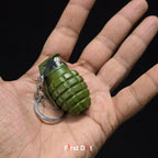 First Dot Grenade Green Keychain Lighter