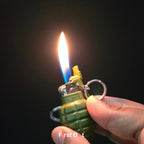 First Dot Grenade Green Keychain Lighter