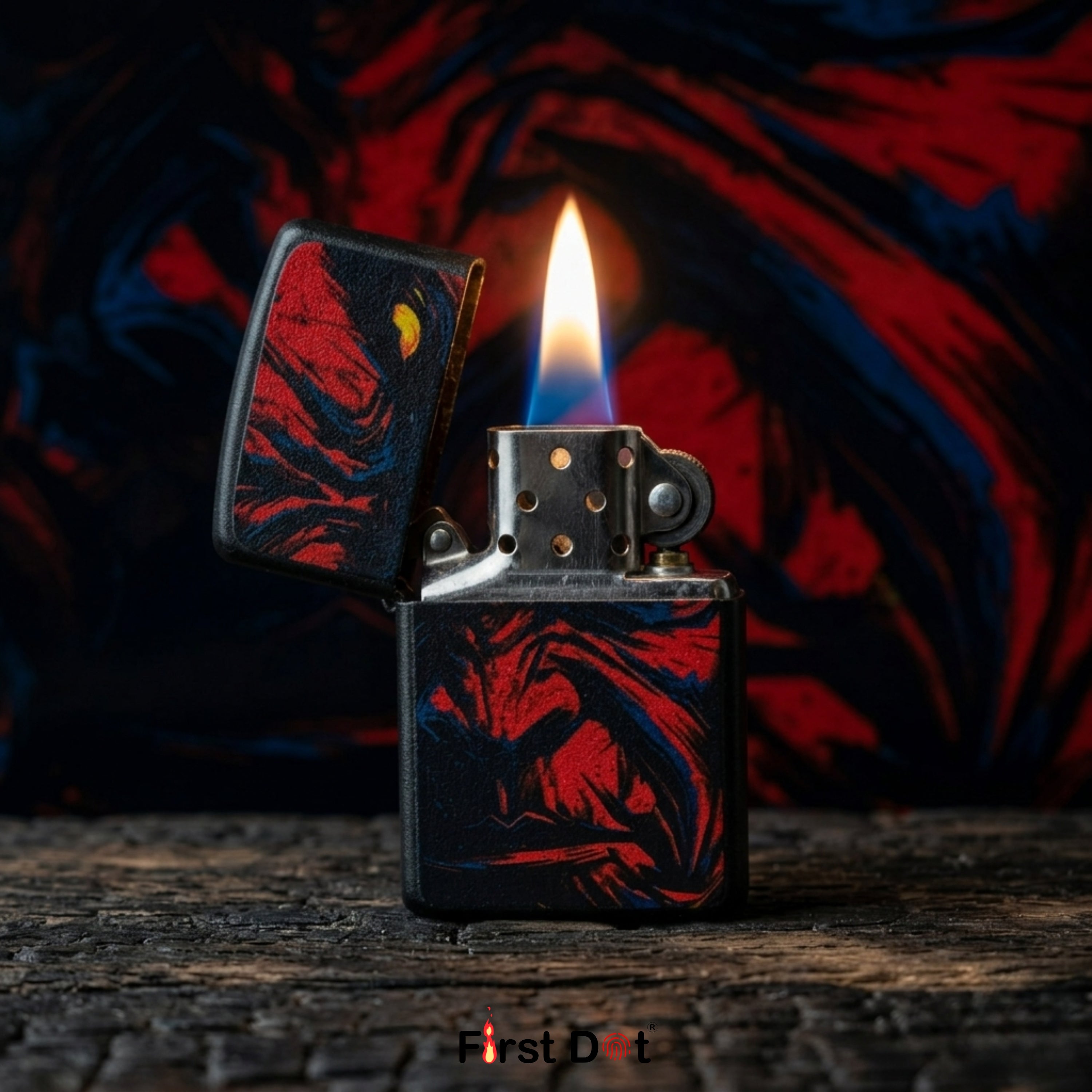First Dot Hellboy Windproof Cigarette Lighter