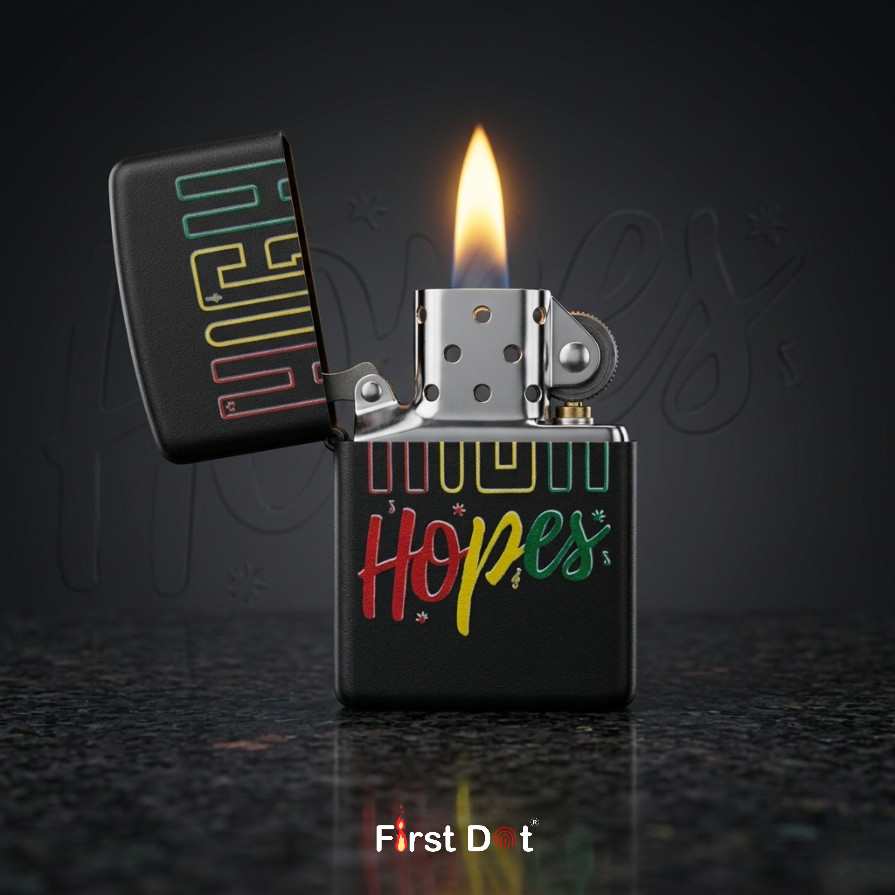 First Dot High Hopes Windproof Cigarette Lighter
