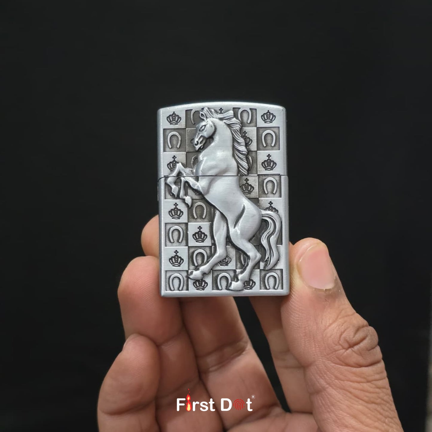 Classic Royal Horse Cig Metal Lighter