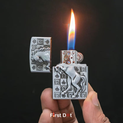 Classic Royal Horse Cig Metal Lighter