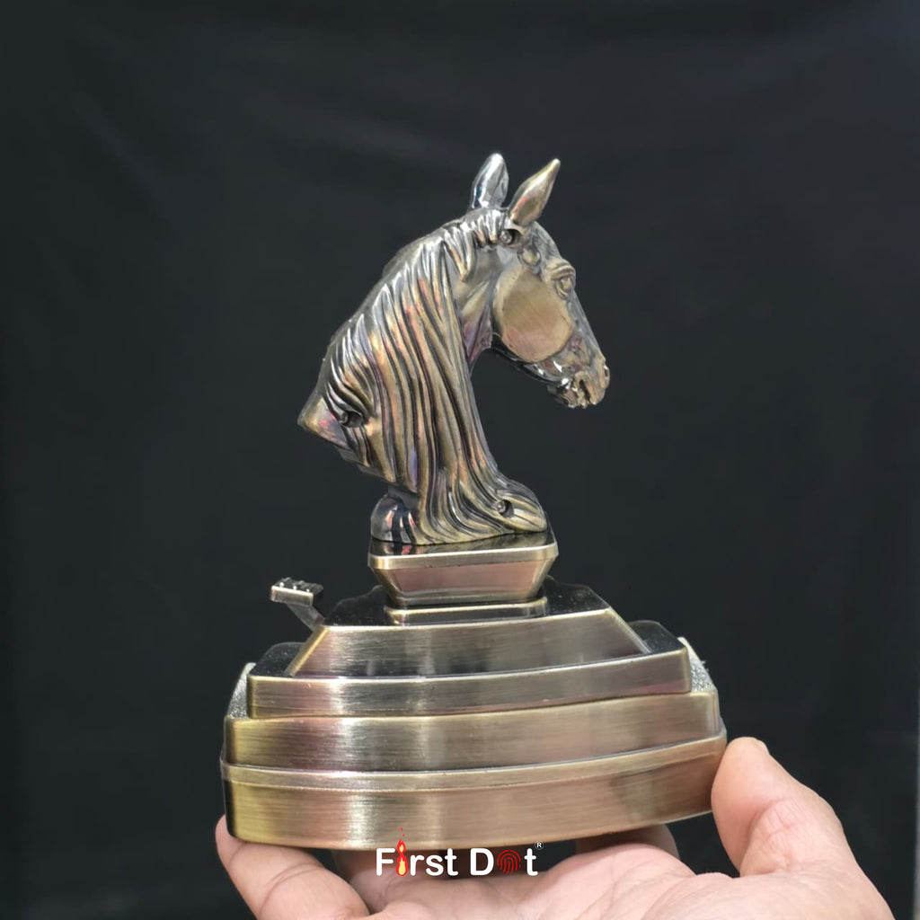 Horse Head Ashtray + Smoking Lighter