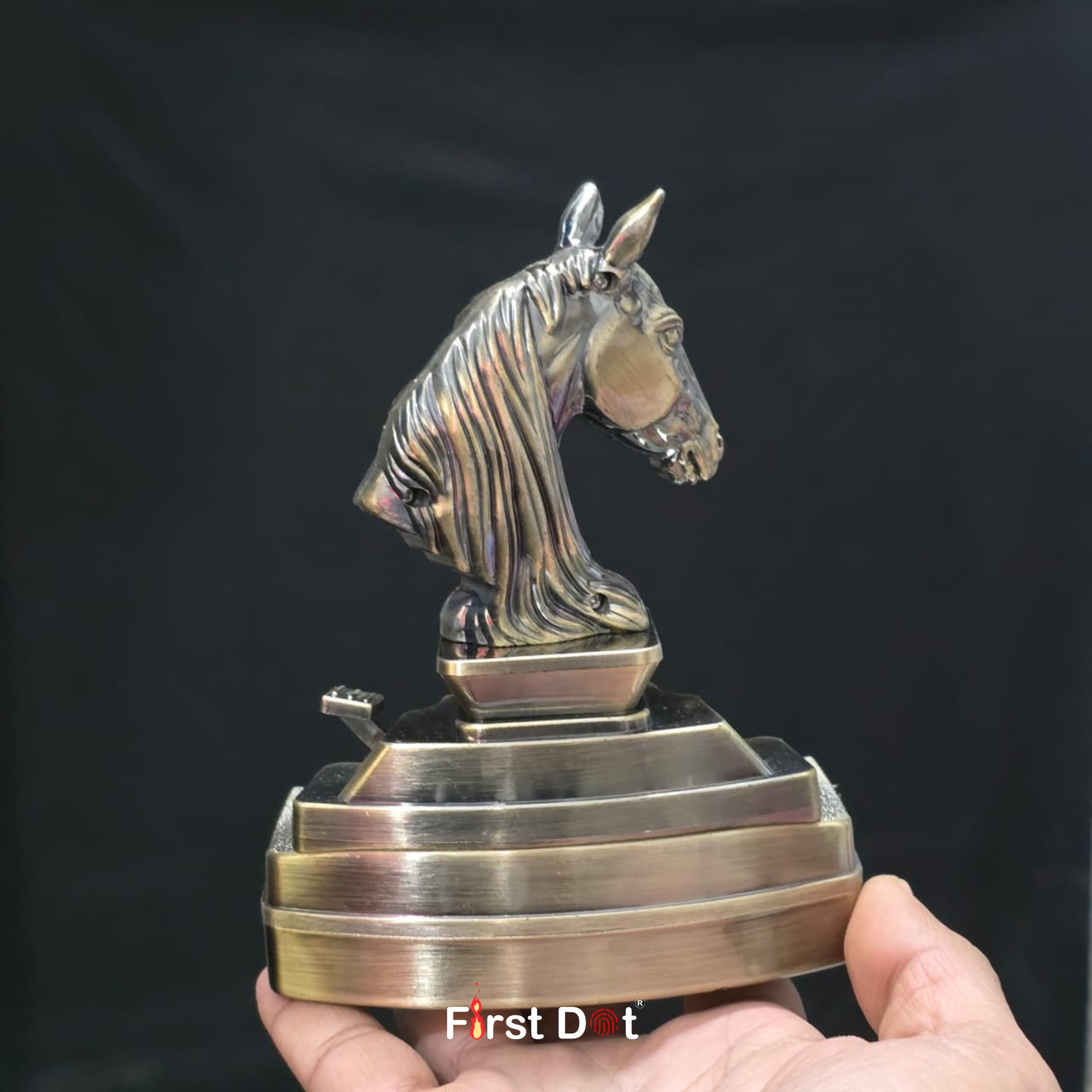 Horse Head Ashtray + Smoking Lighter