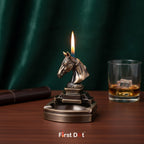 Horse Head Ashtray + Smoking Lighter