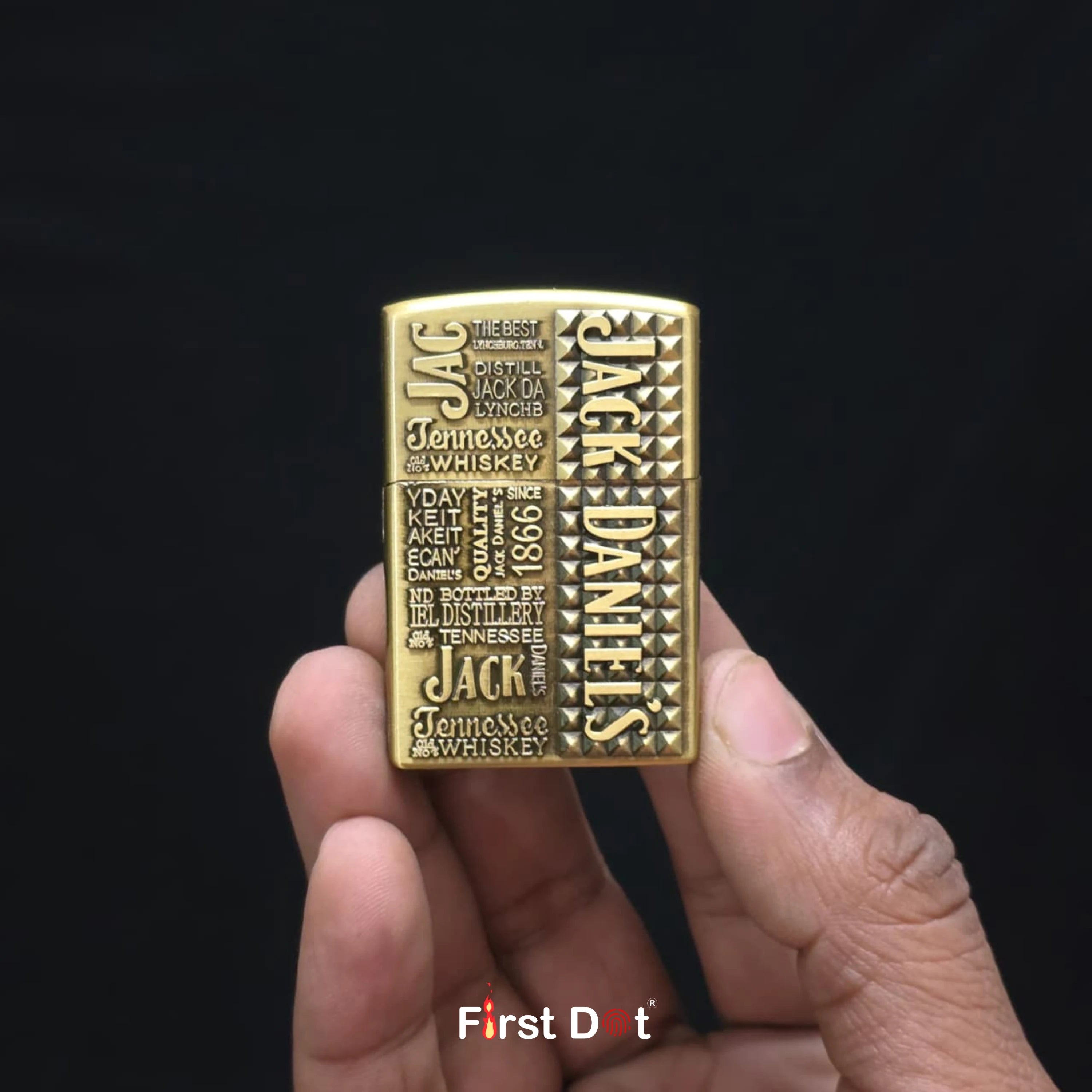 Classic Jack Daniel’s Embossed Windproof Cigarette Lighter