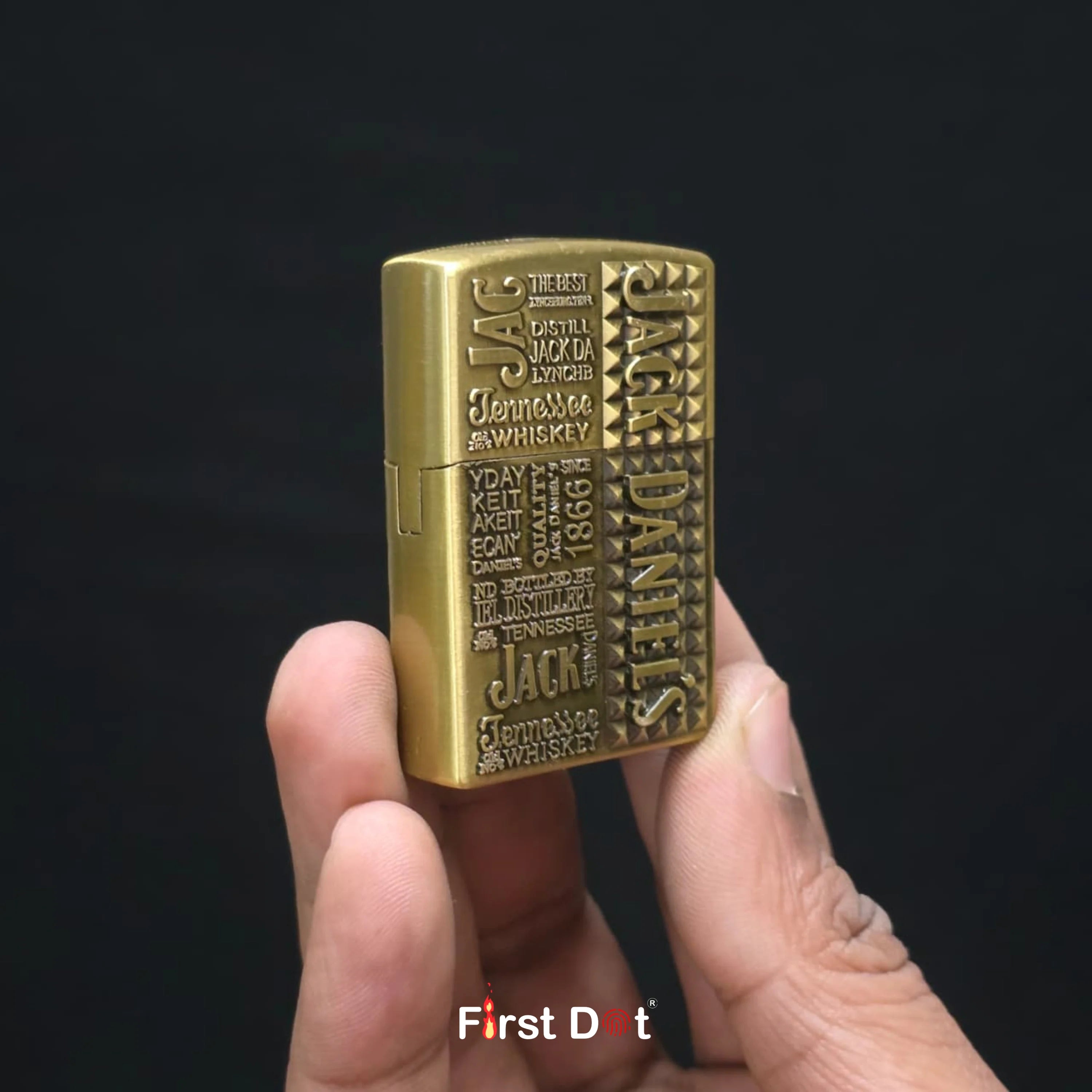 Classic Jack Daniel’s Embossed Windproof Cigarette Lighter