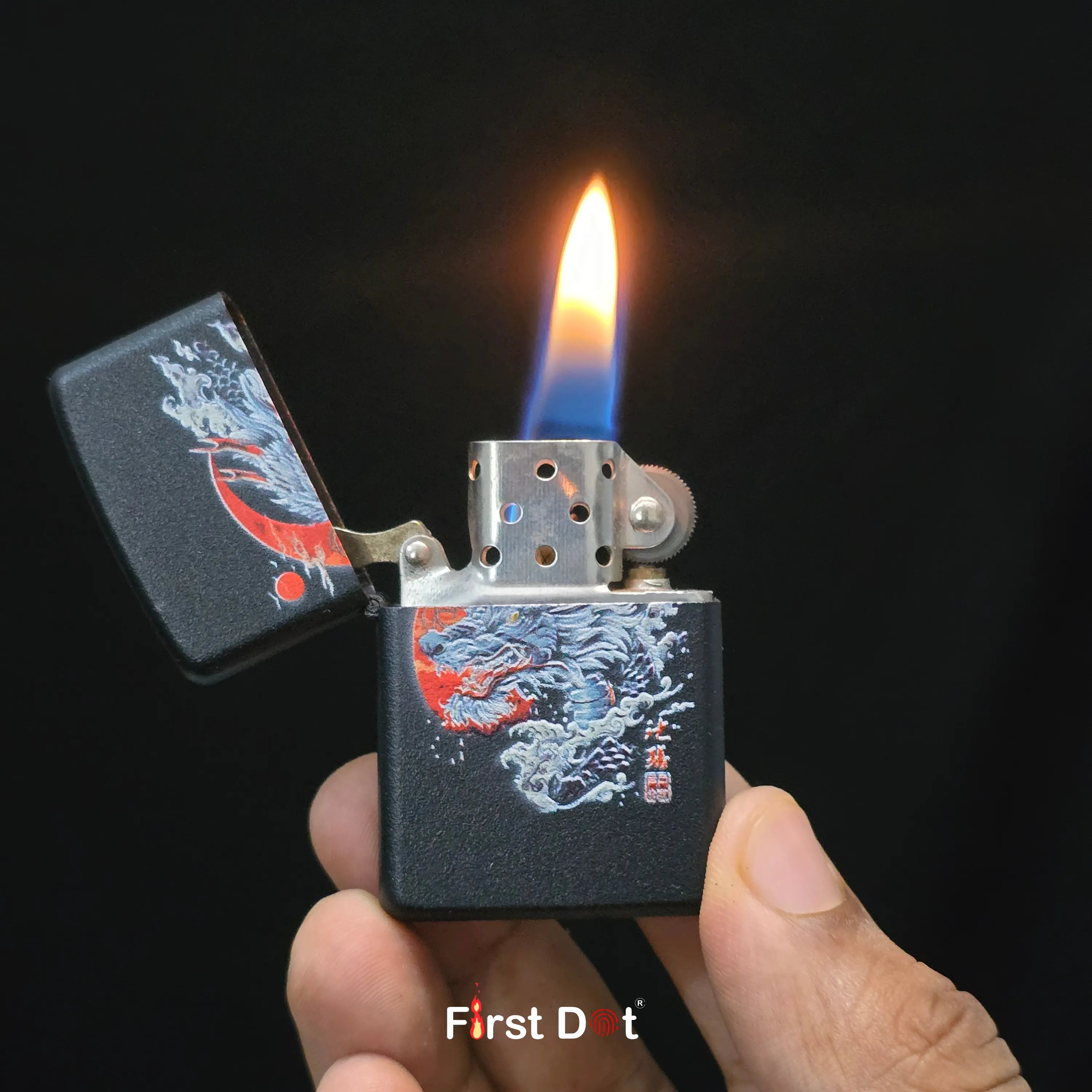 First Dot Japanese Art Dragon & Wolf Pack of 2