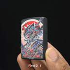 First Dot Japanese Dragon & Samurai Art Butane Lighter Pack of 2