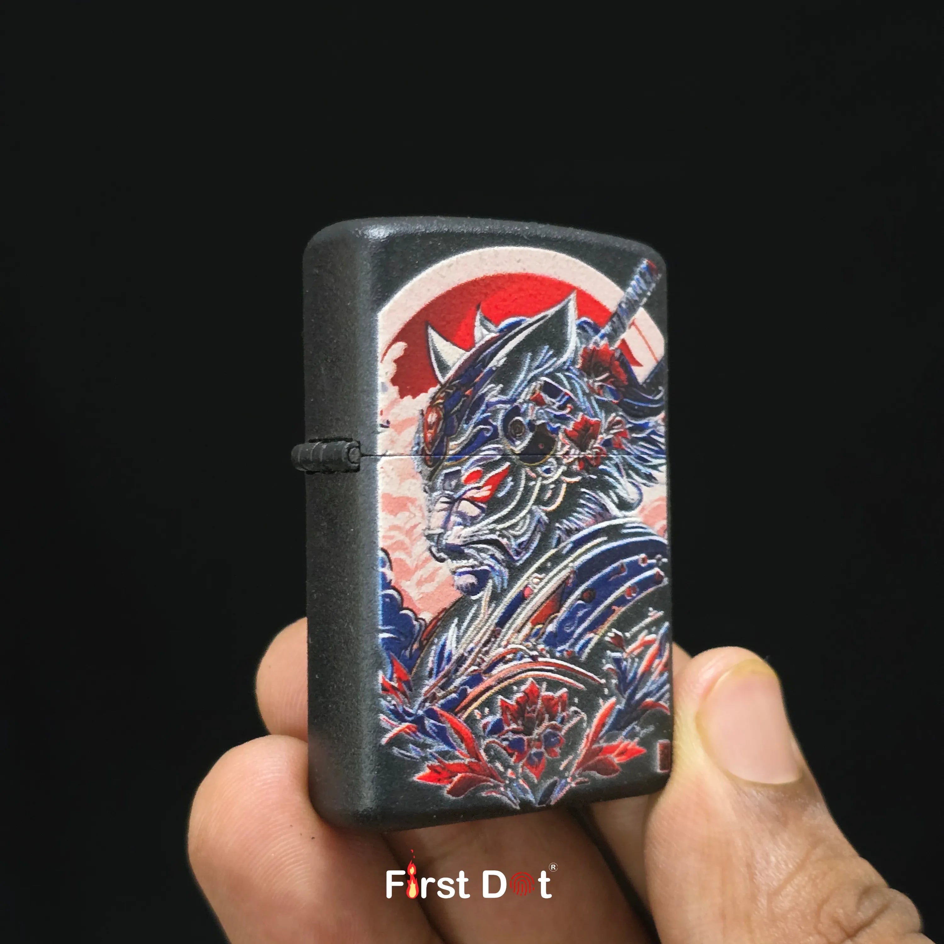 First Dot Japanese Dragon & Samurai Art Butane Lighter Pack of 2