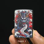 First Dot Japanese Dragon & Samurai Art Butane Lighter Pack of 2