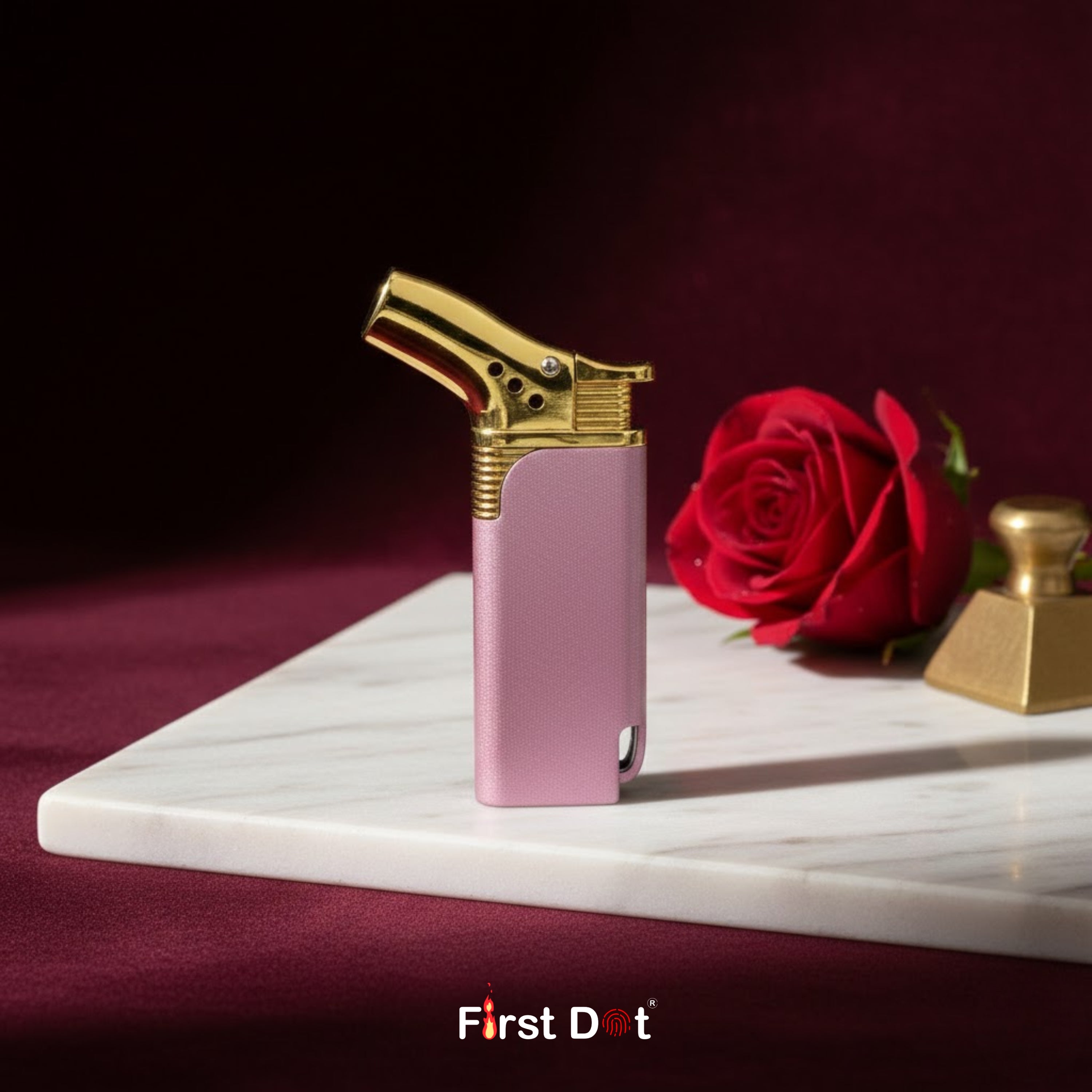 Torch Flame Cigarette Lighter Matte Pink