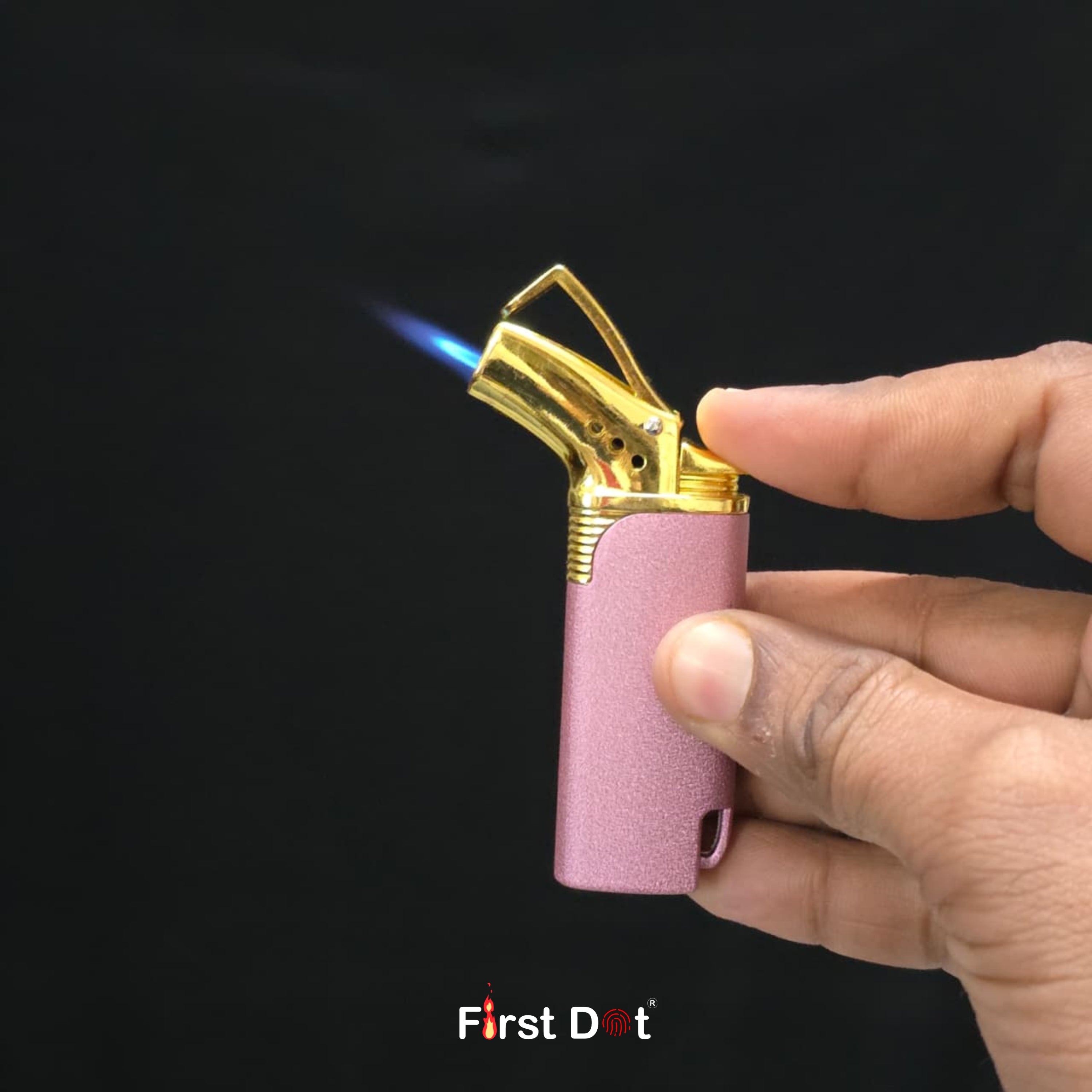Torch Flame Cigarette Lighter Matte Pink