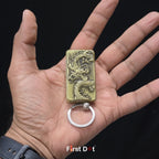 Dragon Engraved Keychain - Jet Flame Lighter