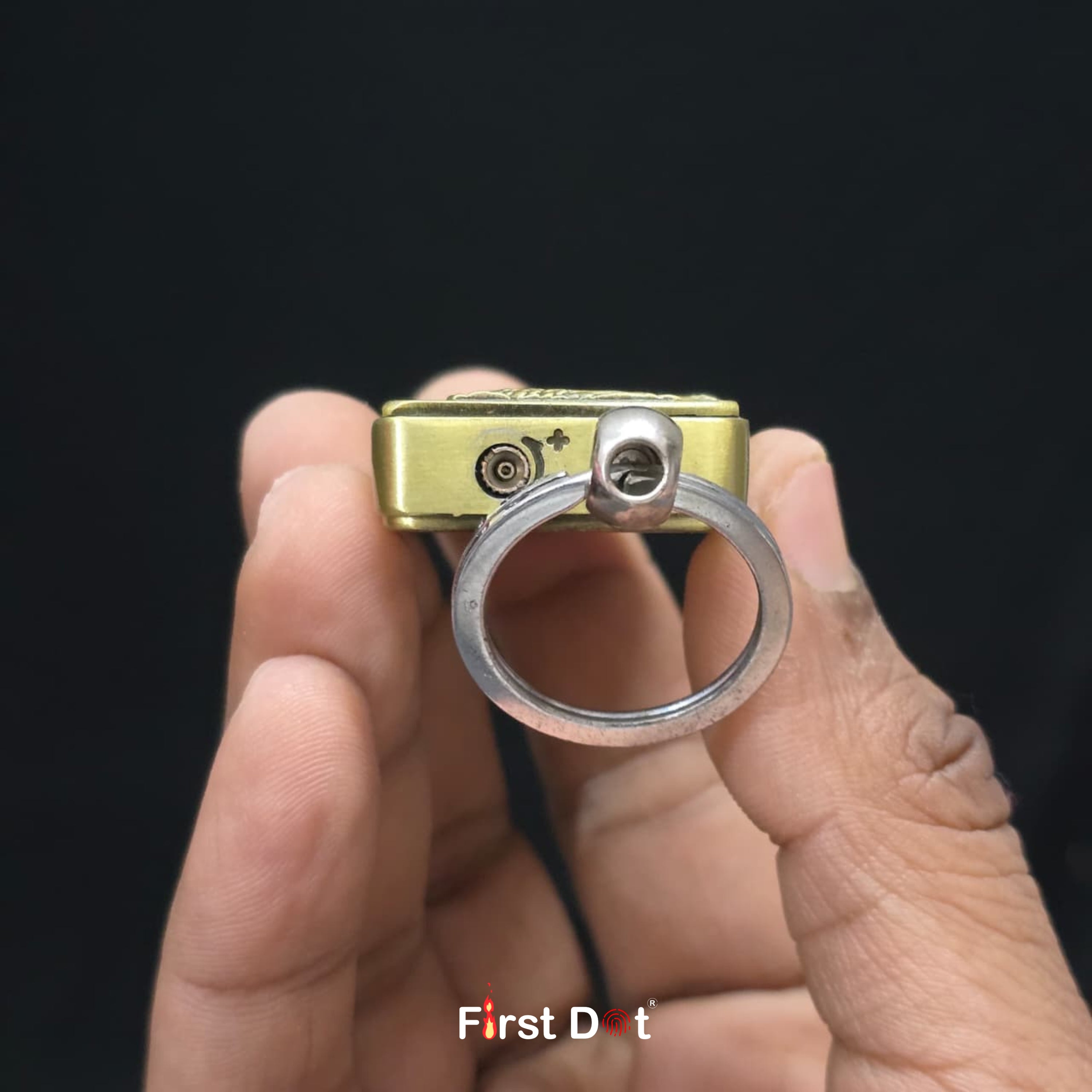 Dragon Engraved Keychain - Jet Flame Lighter