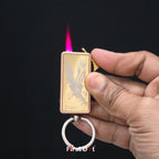 Eagle Engraved Jet Flame Keychain Lighter