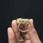 Lucky Clover Engraved Jet Flame Keychain Lighter