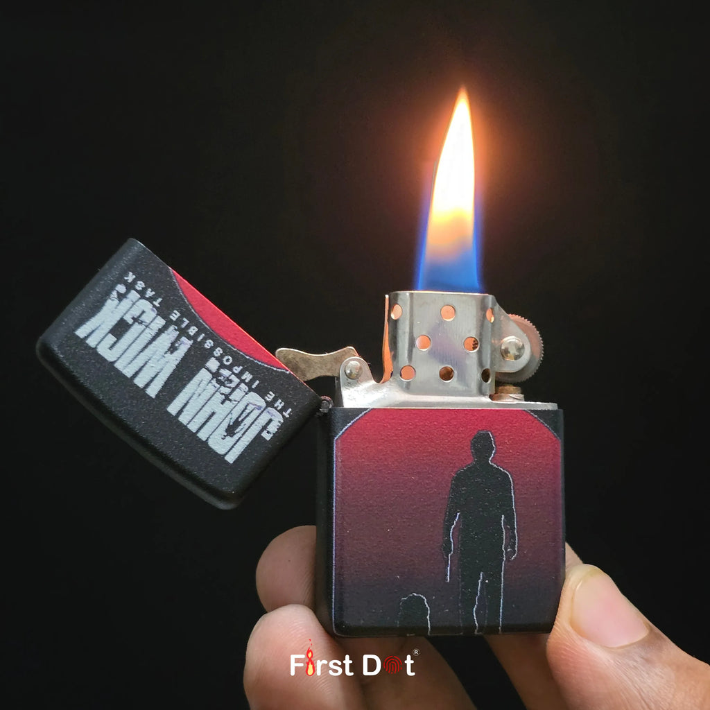 First Dot John Wick Iconic Design Movie Edition Pack of 3 Lighters