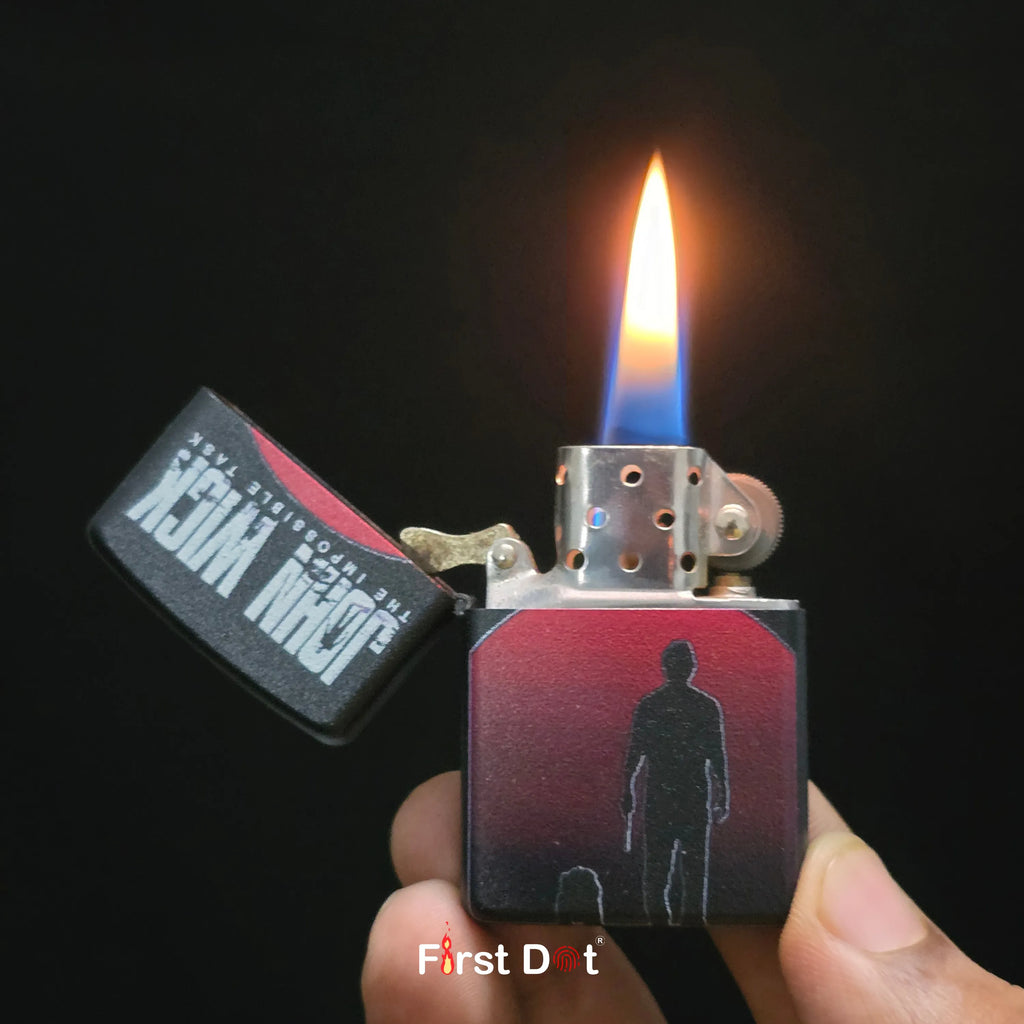 First Dot John Wick Iconic Design Movie Edition Pack of 3 Lighters