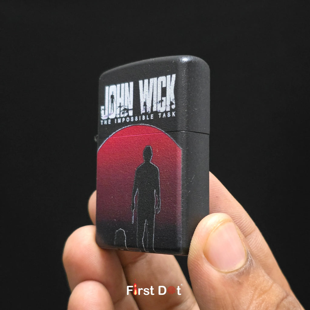 First Dot John Wick Iconic Design Movie Edition Pack of 3 Lighters