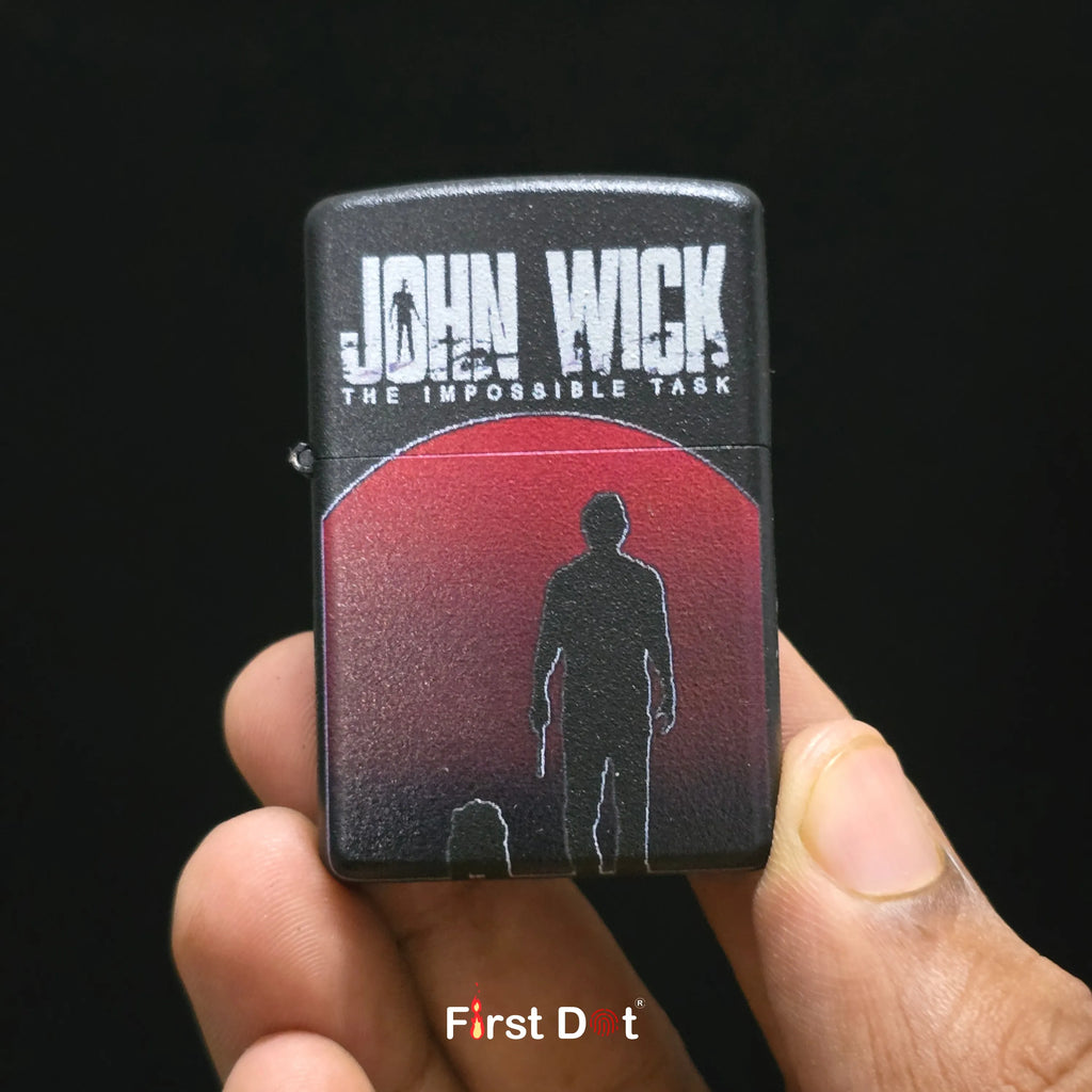 First Dot John Wick Iconic Design Movie Edition Pack of 3 Lighters