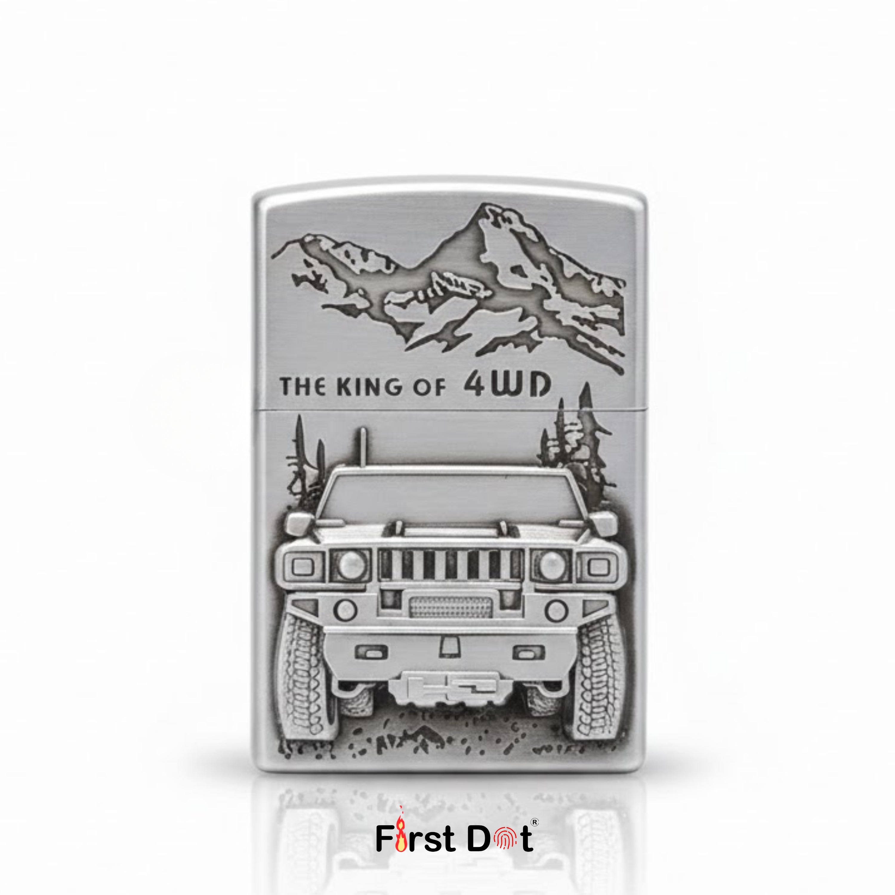 King of 4WD Engraved Lighter | Fancy Cigarette Lighter
