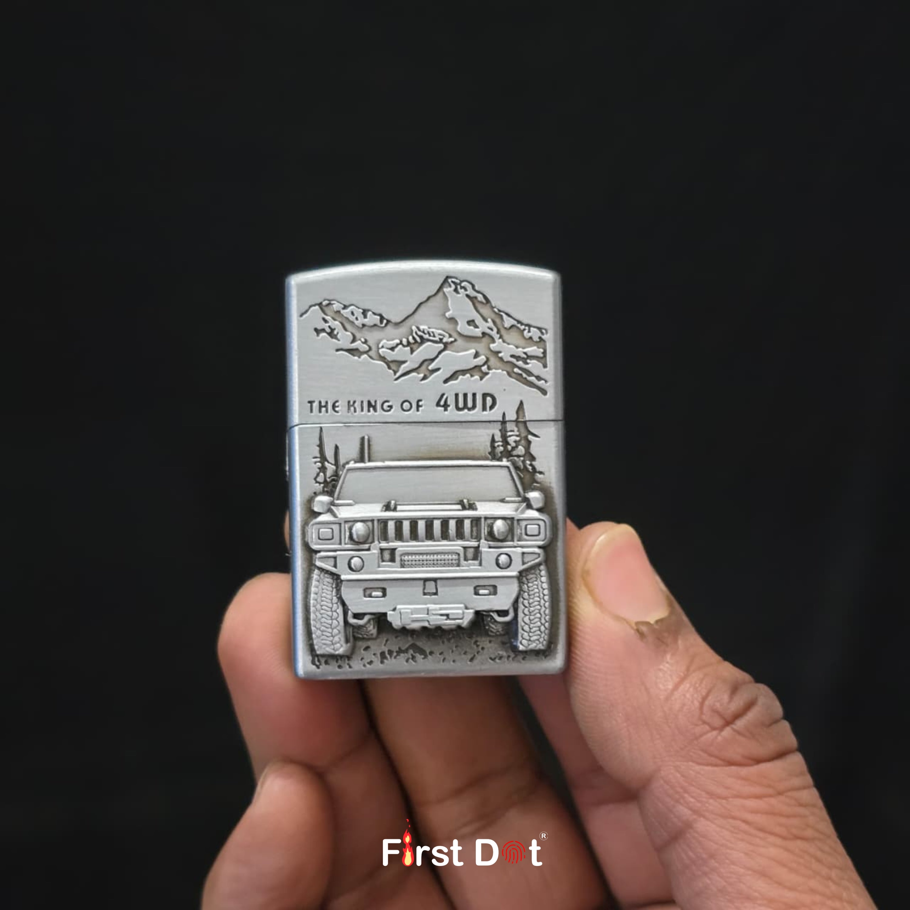 King of 4WD Engraved Lighter | Fancy Cigarette Lighter