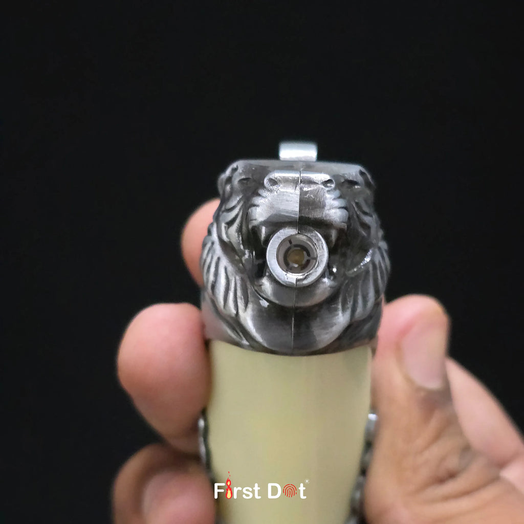 First Dot LED Key Tiger Tooth Lighter