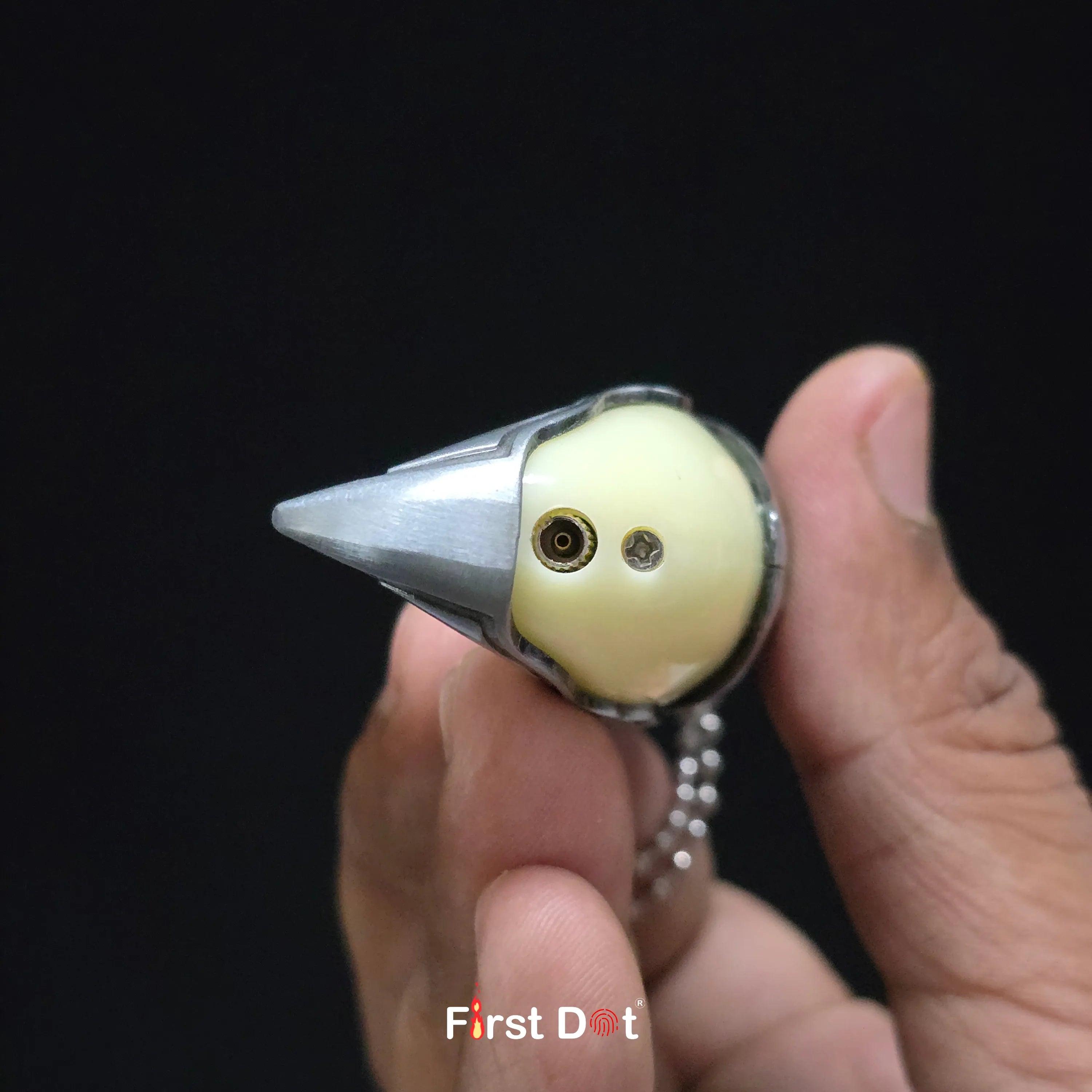 First Dot LED Key Tiger Tooth Lighter