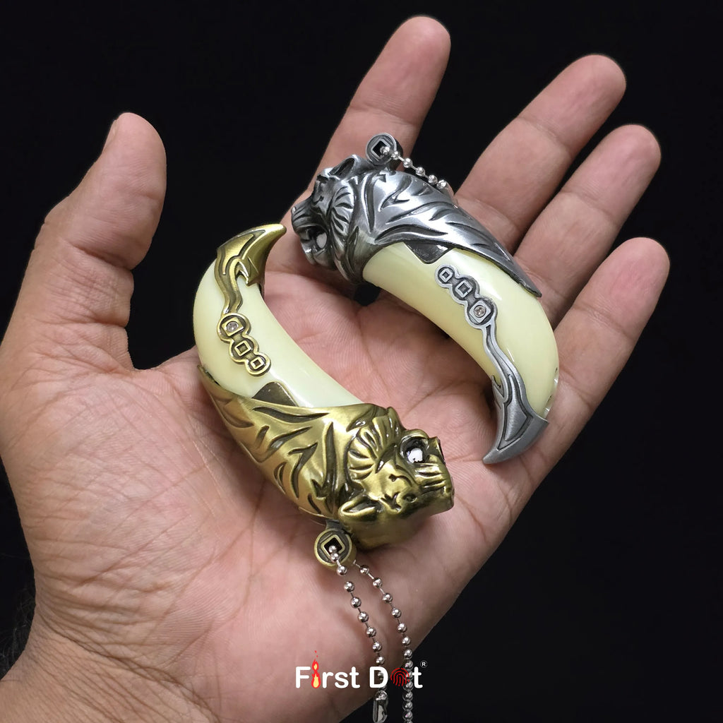 First Dot LED Key Tiger Tooth Lighter