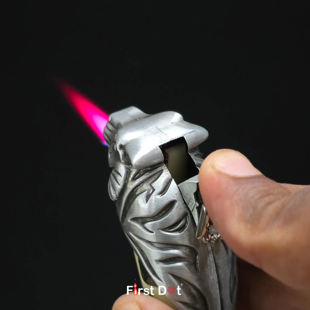 First Dot LED Key Tiger Tooth Lighter