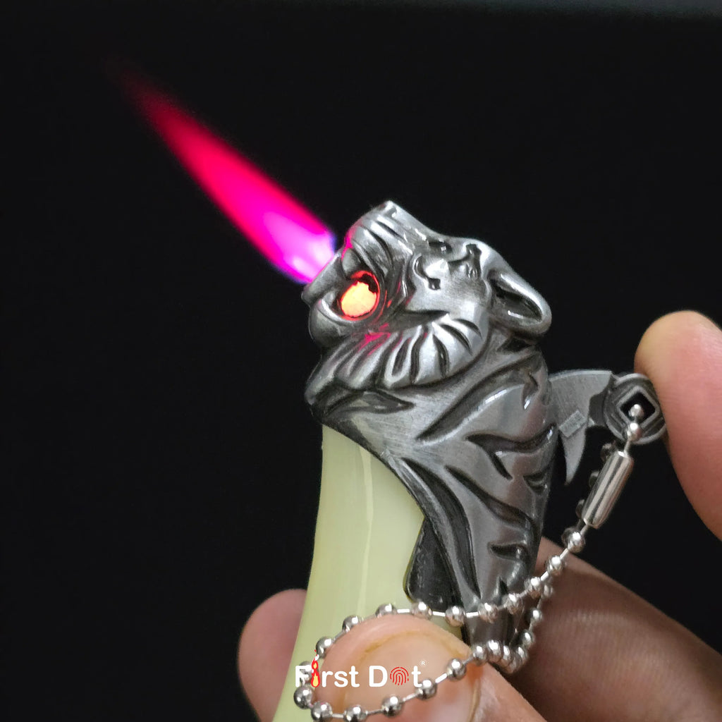 First Dot LED Key Tiger Tooth Lighter