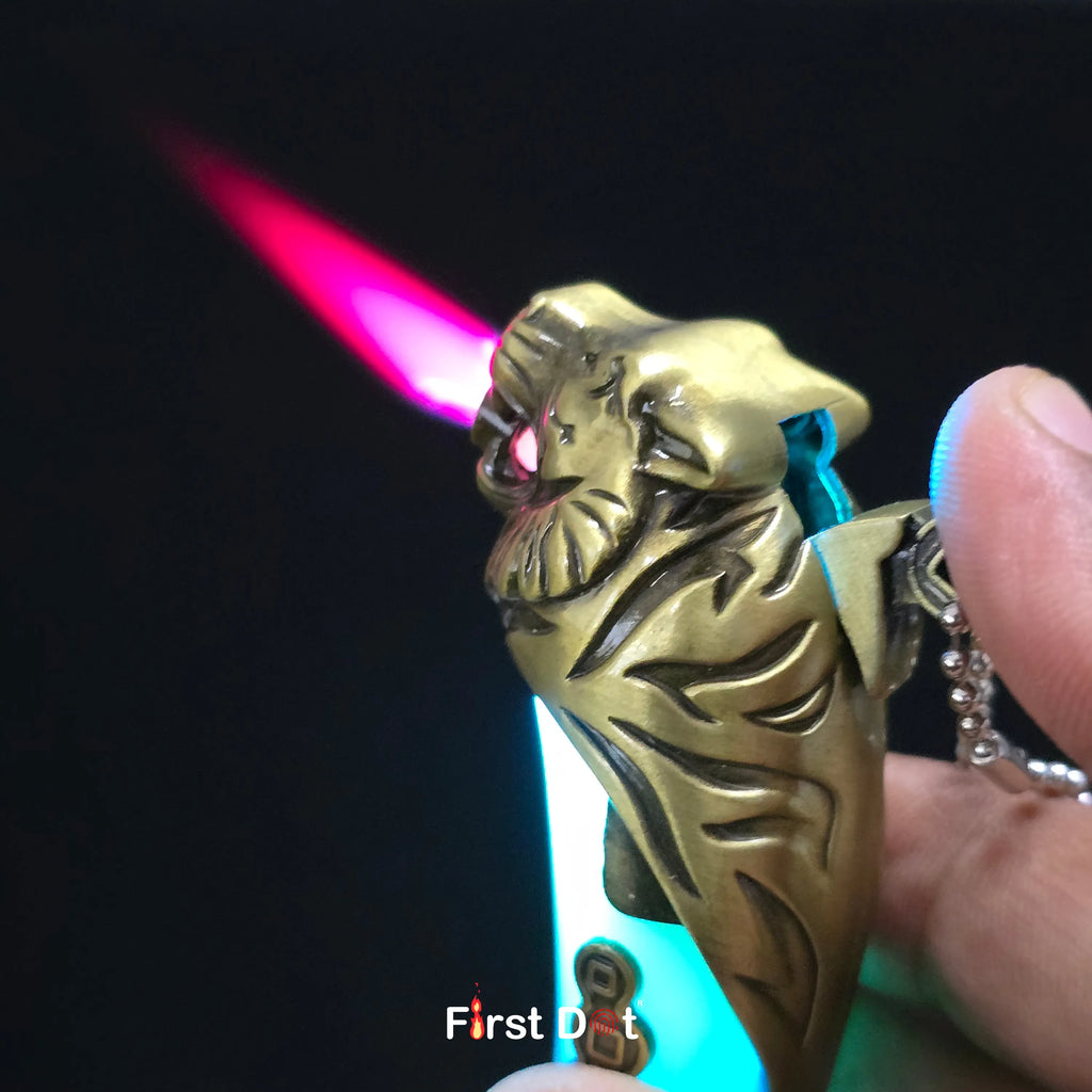 First Dot LED Key Tiger Tooth Lighter