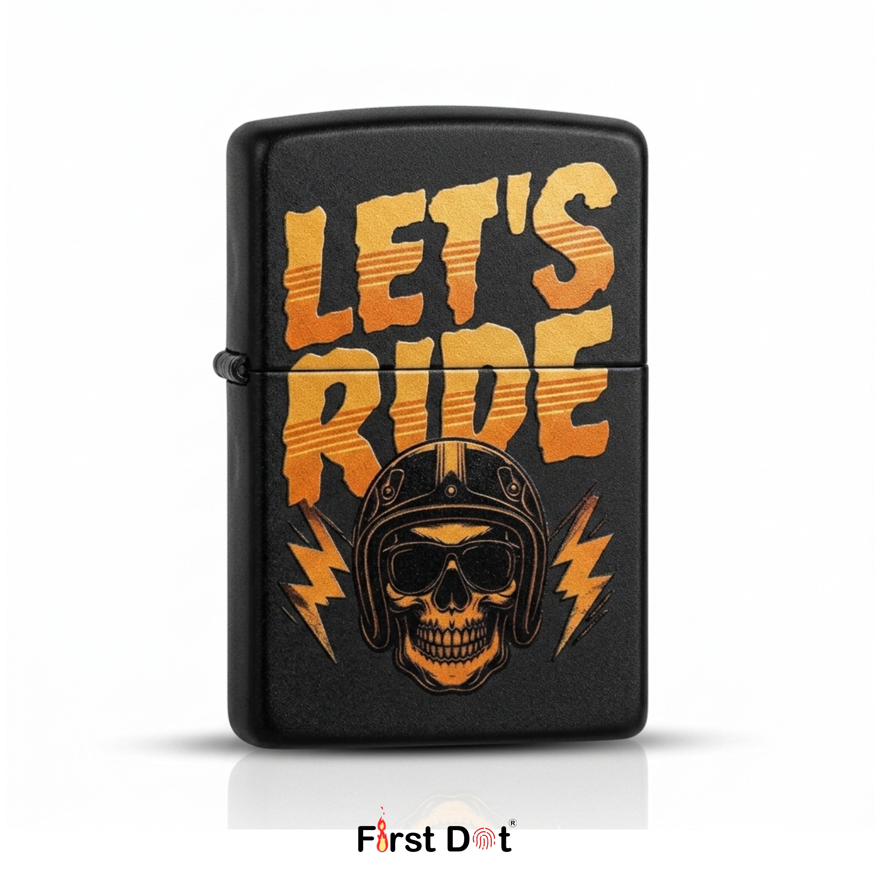 First Dot Let's Ride Windproof Cigarette Lighter