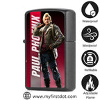 First Dot Paul Phoenix Both-Sided Graphic Print Windproof Cigarette Lighter