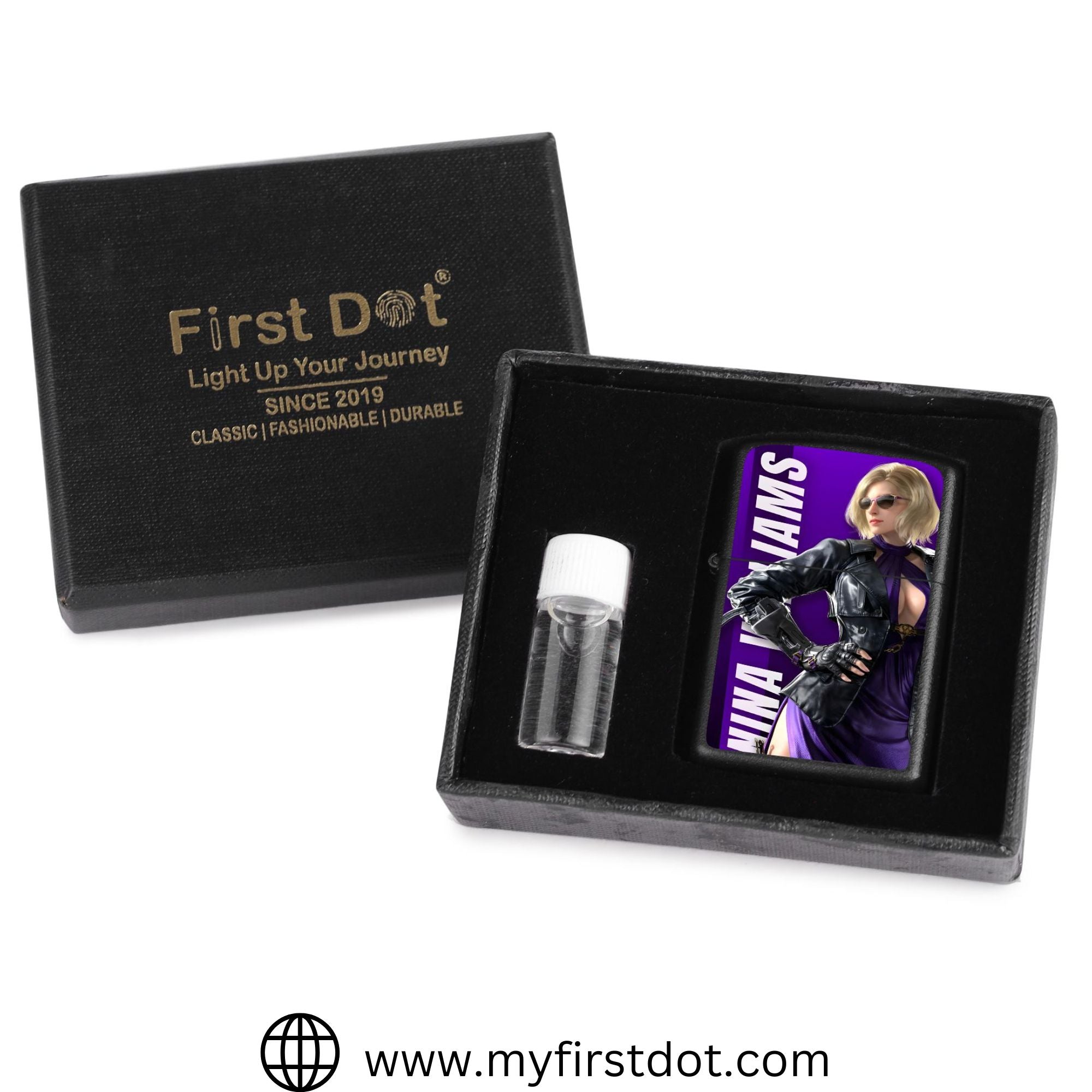 First Dot Nina Williams Windproof Cigarette Lighter