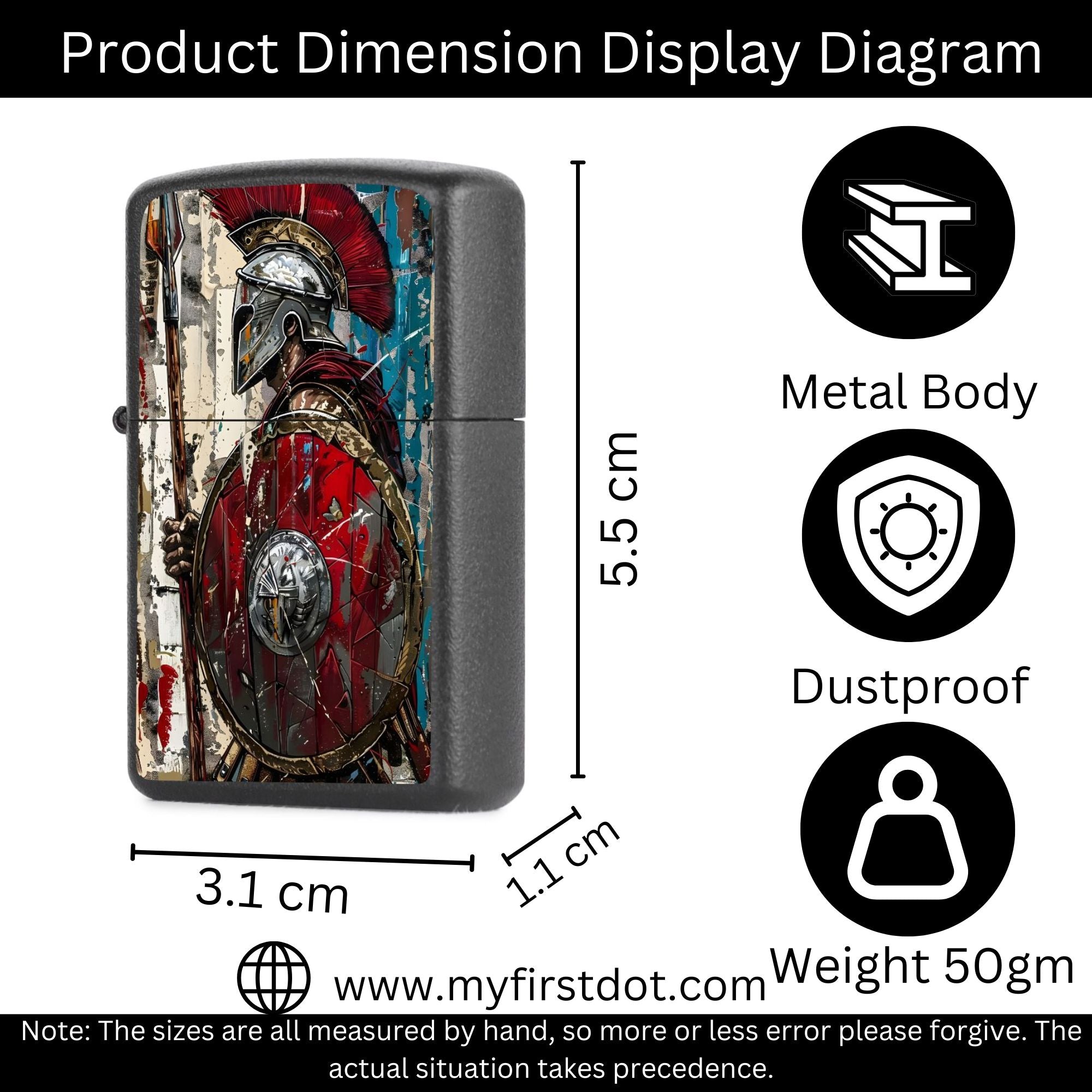 Spartan Lighter Windproof Cigarette Lighter for Men