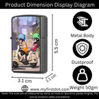 First Dot Urban Scooter Art Edition Windproof Cigarette Lighter