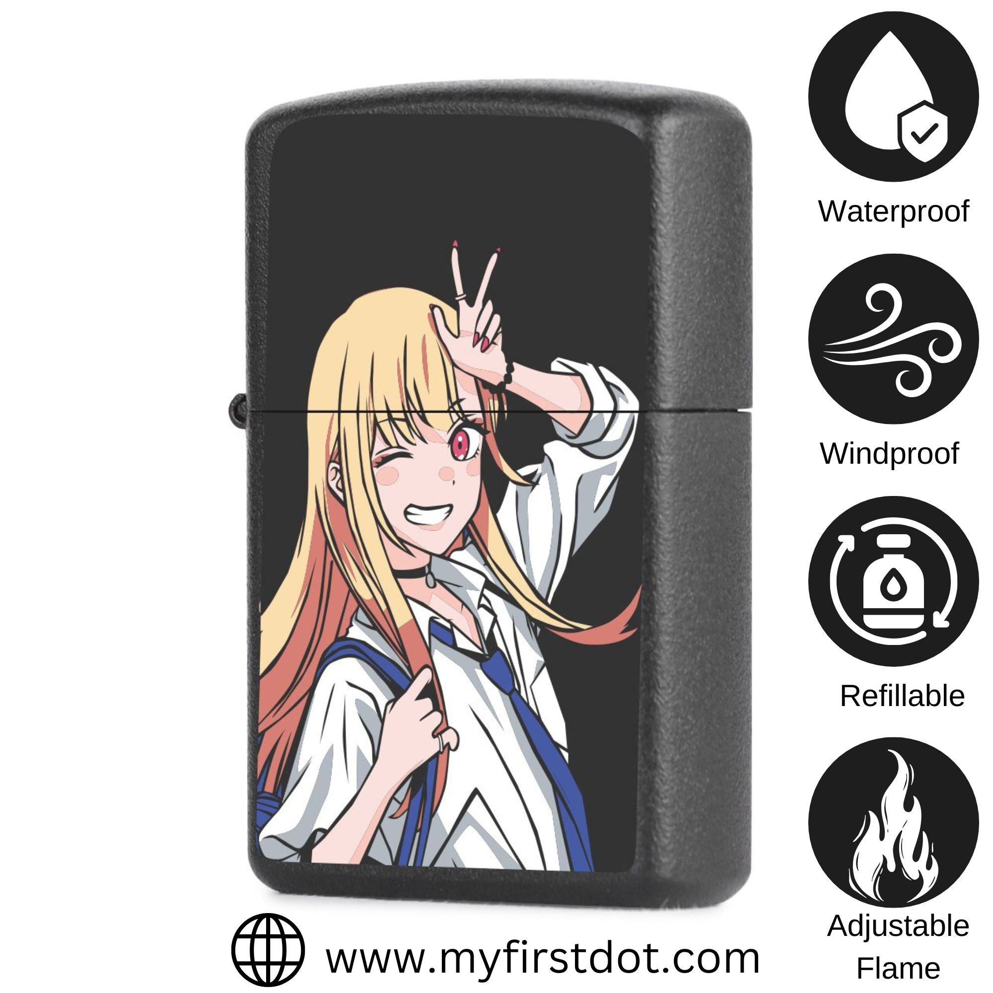 First Dot Marin Kitagawa Windproof Cigarette Lighter