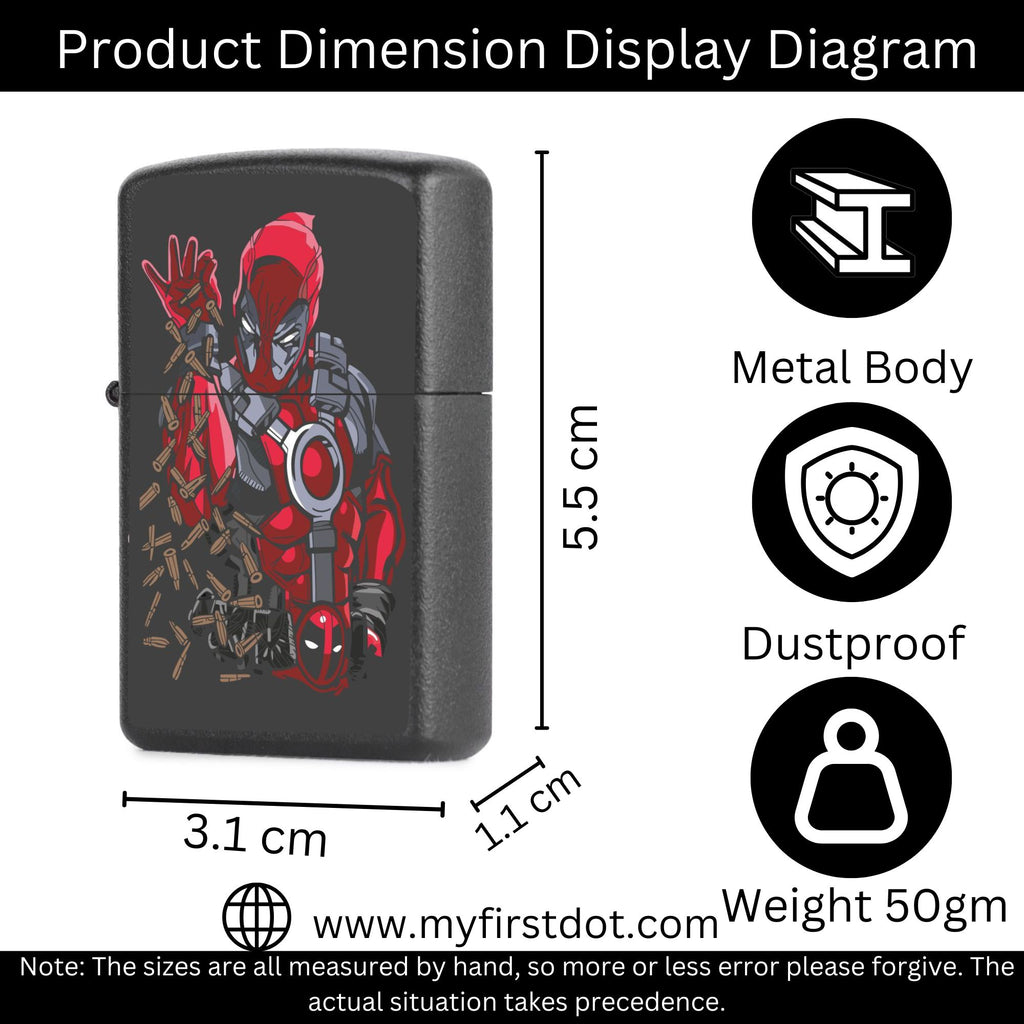 Deadpool Lighter Windproof Cigarette Lighter for Men