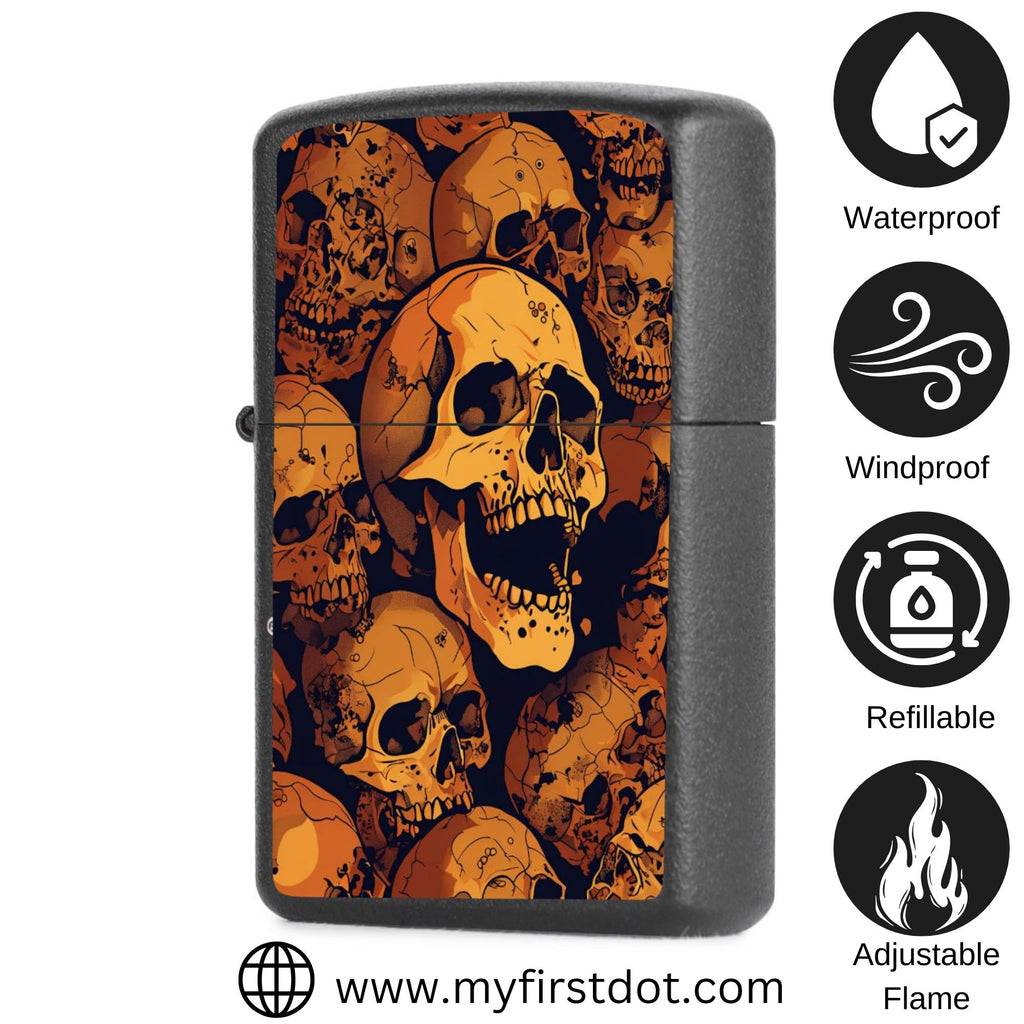 Face Skull Lighter Windproof Cigarette Lighter for Men
