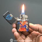 First Dot Goku Super Saiyan Blue Windproof Cigarette Lighter