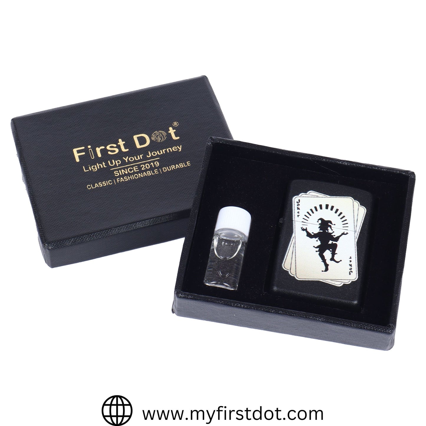 Joker Card Windproof Cigarette Lighter for Men | Pocket Classic Lighter for Smoking | | First Dot