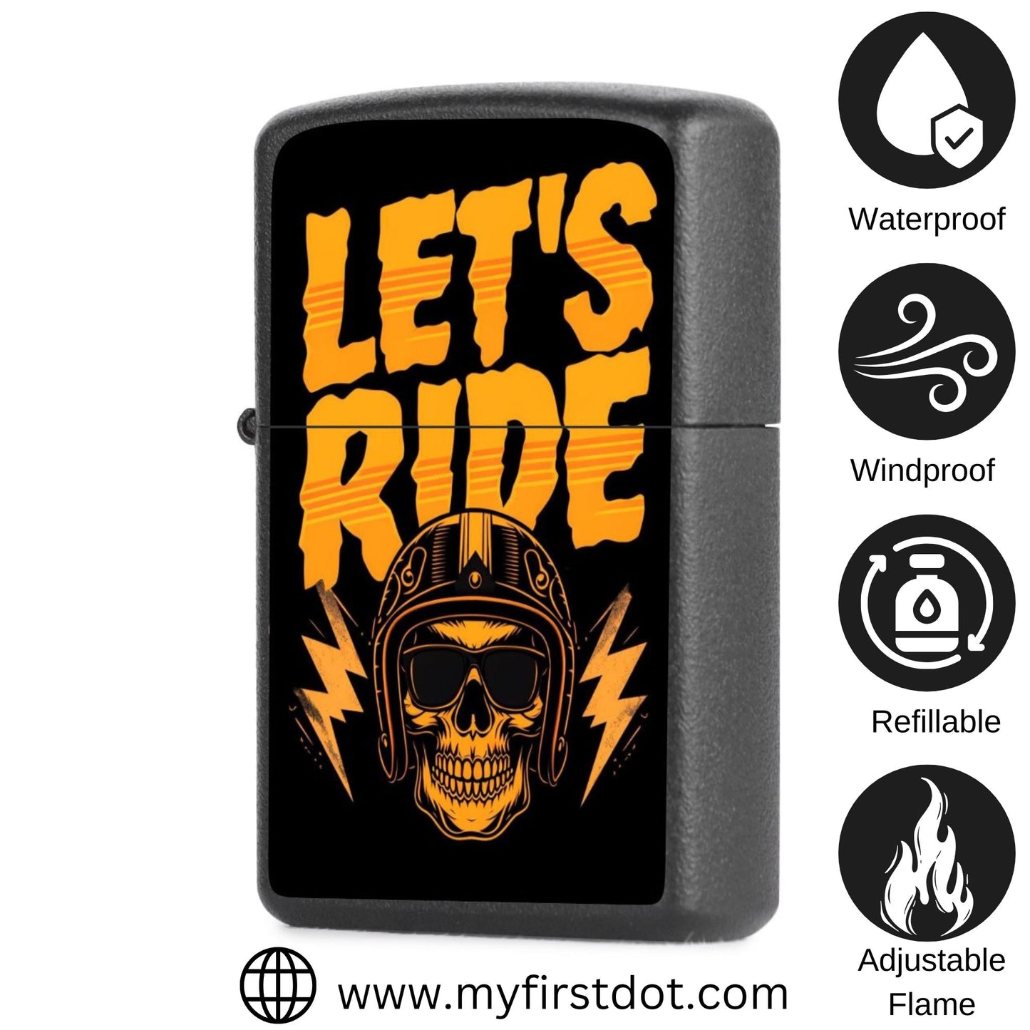 Let's Ride Lighter Windproof Cigarette Lighter for Men