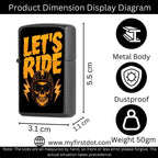 First Dot Let's Ride Windproof Cigarette Lighter