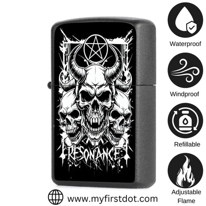Menacing Skull Lighter Windproof Cigarette Lighter for Men