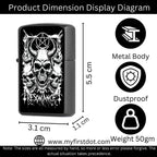 Menacing Skull Lighter Windproof Cigarette Lighter for Men